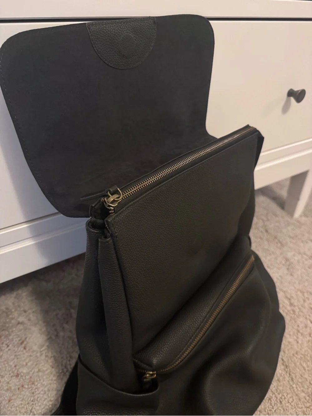 ANDAR The Sydney Leather Backpack - Black